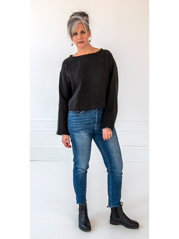 Black Long Sleeve Top
