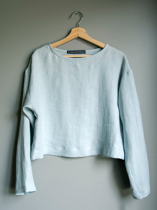 Coral Blue Long Sleeve Top