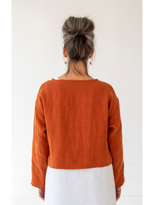Tangerine Long Sleeve Top