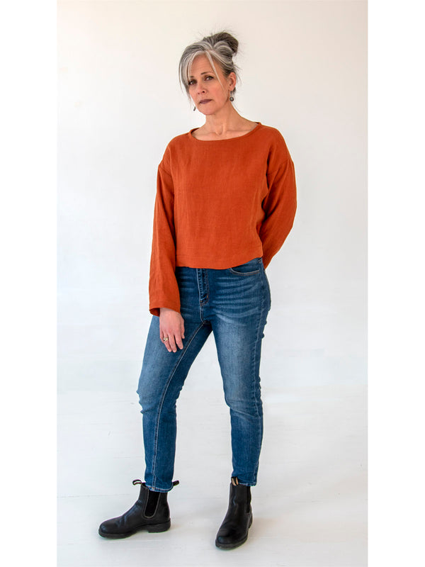 Tangerine Long Sleeve Top