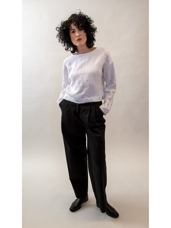Optic White Long Sleeve Top