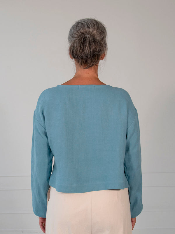 Aqua Long Sleeve Top