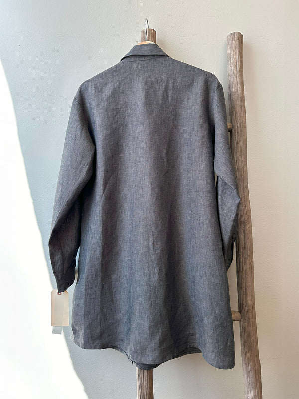 Classic Tunic w/ Cuffs - Charcoal