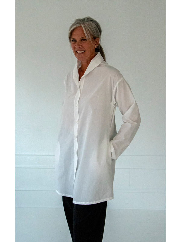Poet's Tunic - White 100% Cotton