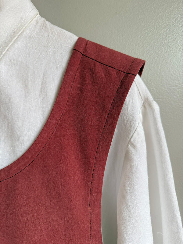 Cross-Back Tunic - Cinnebar