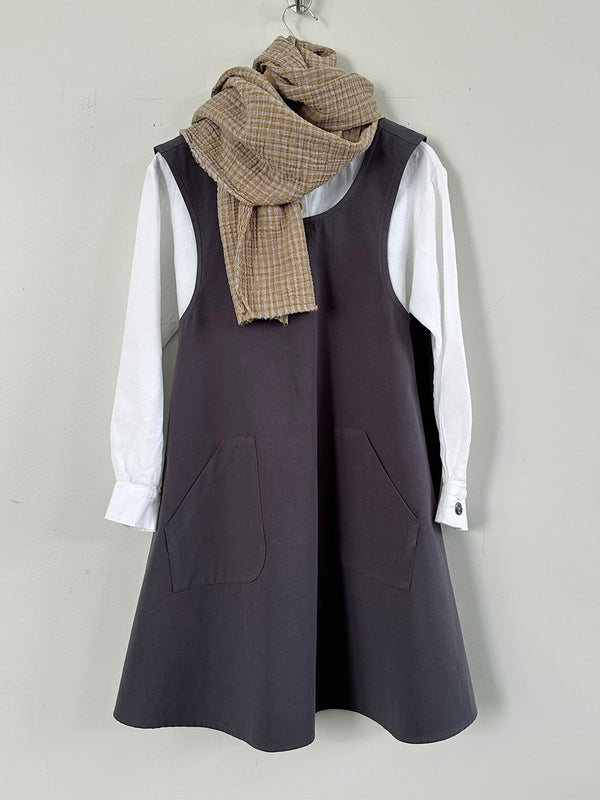 Cross-Back Tunic - Graphite