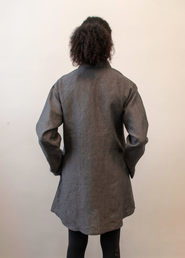 Classic Tunic w/ Straight Sleeve - Charcoal
